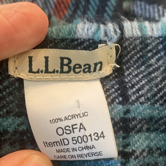 Unisex flannel long scarf collegiate gorpcore LL Bean granola cozy vintage plaid - Picture 7 of 8